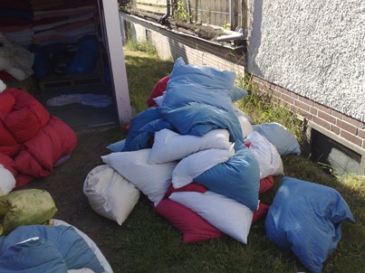 das sind nur 40 Kissen