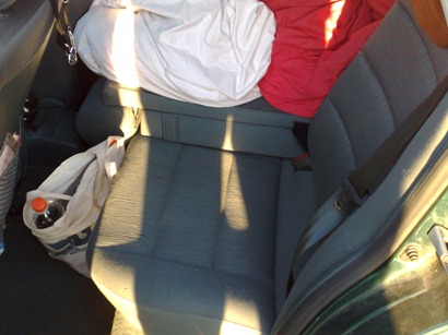 mein Notsitz, mehr war nicht möglich