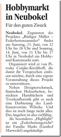 Presse vom 12.6.2009